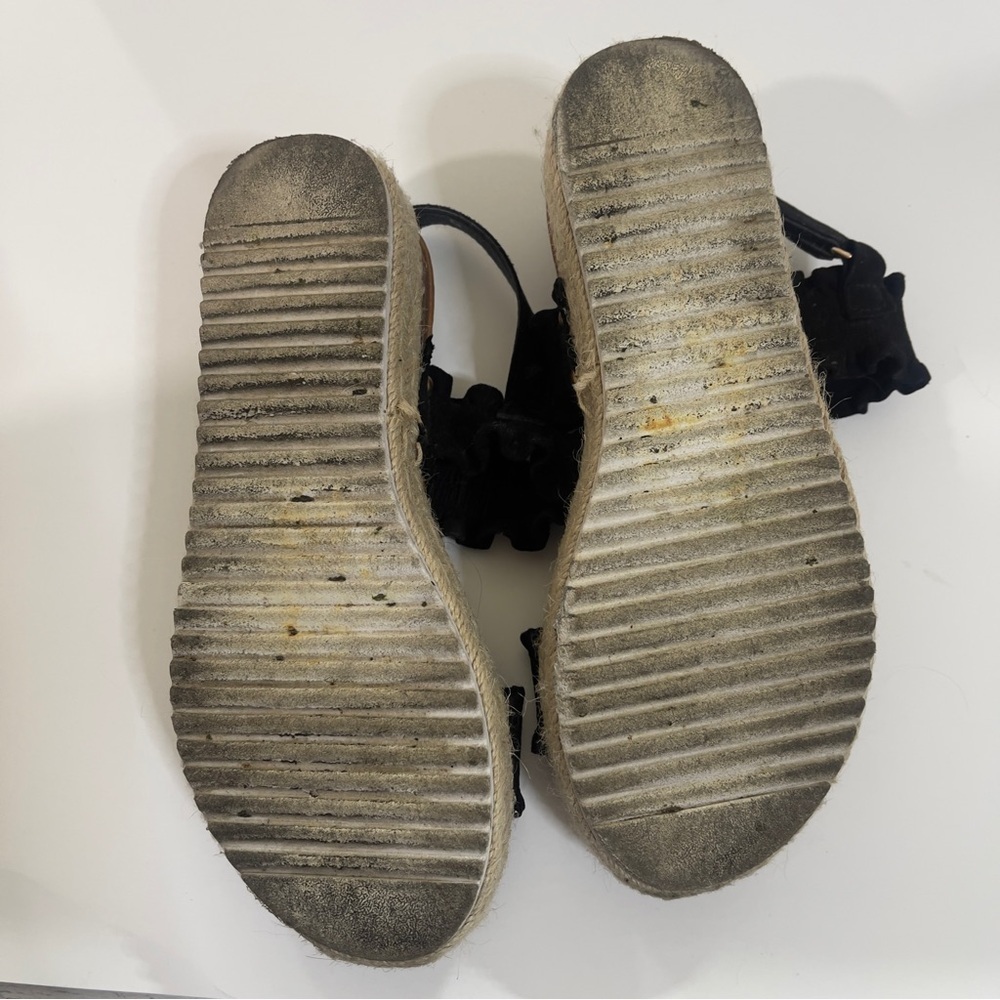 Pierre Dumas Women's Magic-9 Platform Black Espadrille Sandals 5.5 - Picture 4 of 14